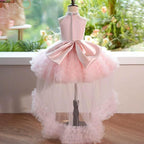 Girls Halter Neck Princess Dress with Tail for Catwalk | KLFFIGID