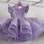 Whimsical Shimmering Butterfly Sleeve Princess Tutu Dress | KLFFIGID
