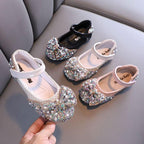 Dazzling Crystal Shoes Fairy Princess Style Designed for Little Princesses