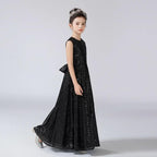 Noble Black Sequins The Ultimate Choice for Girls¡¯ Elegant Gowns Black Evening Dress That Dazzles the Crowd