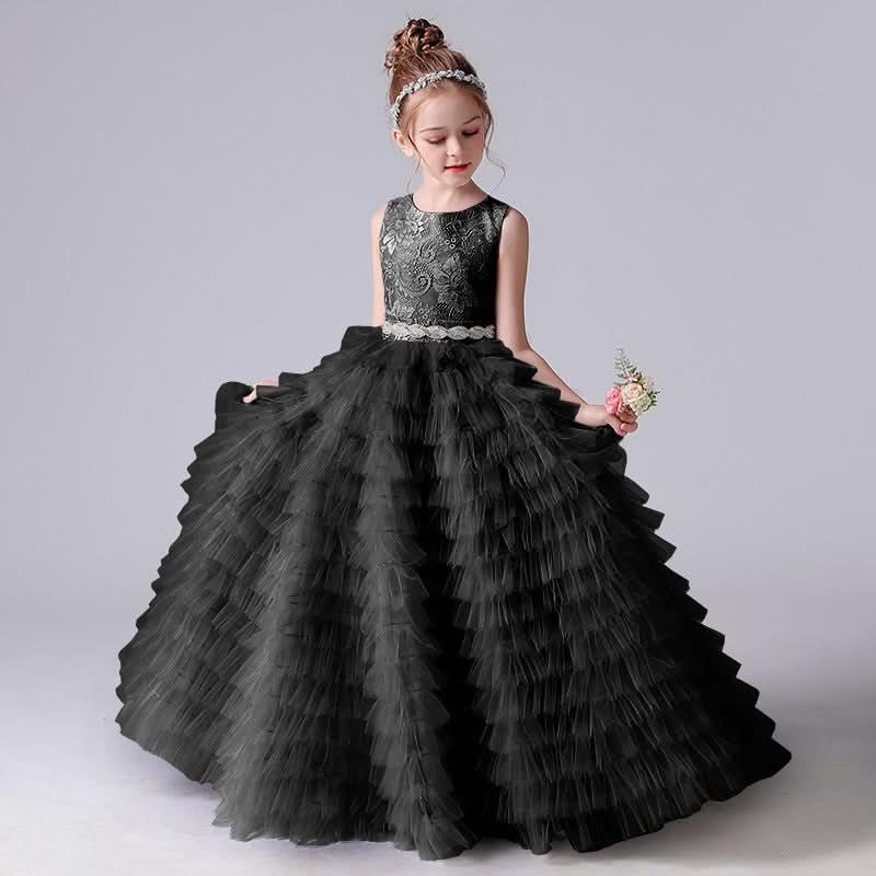 The Perfect Choice for an Elegant Little Princess The Perfect Union of Black Lace and Dreamy Tulle