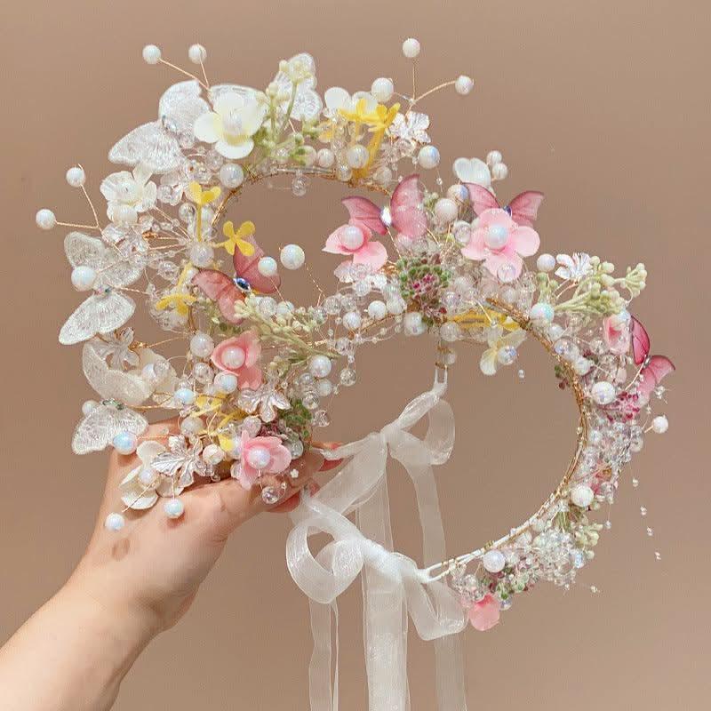 Sparkling Princess Floral Headband Sparkling Garden Hair Accessories