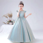 A Dreamy Dress for a Fairy-Tale Princess Elegant Blue-Green to Brighten Every Moment The Perfect Blend of Grace and Sweetness