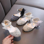 Shiny Princess Shoes Delicate Bow Decorations Full of Princess Charm