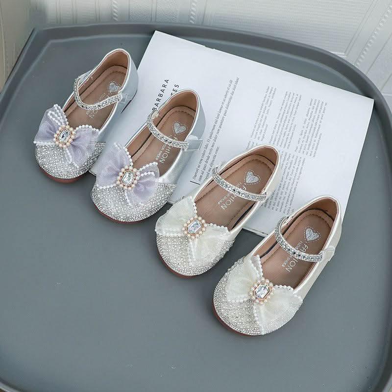 Dreamy Pearl Kids Shoes Shiny Princess Shoes Fashion Bow Kids Shoes