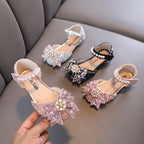 A Fairy Tale Crystal Shoe for Little Princesses Sweet Bowknot to Highlight Princess Charm Luxe Pearls for the Perfect Dress Companion