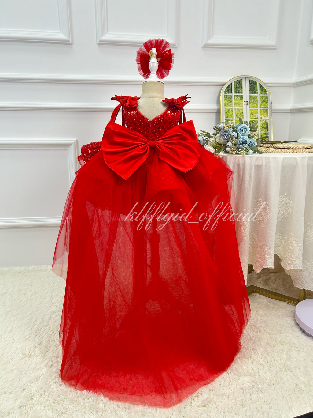 Birthday Dress Pageant Dress for Girls Wedding Ceremony skirt | KLFFIGID