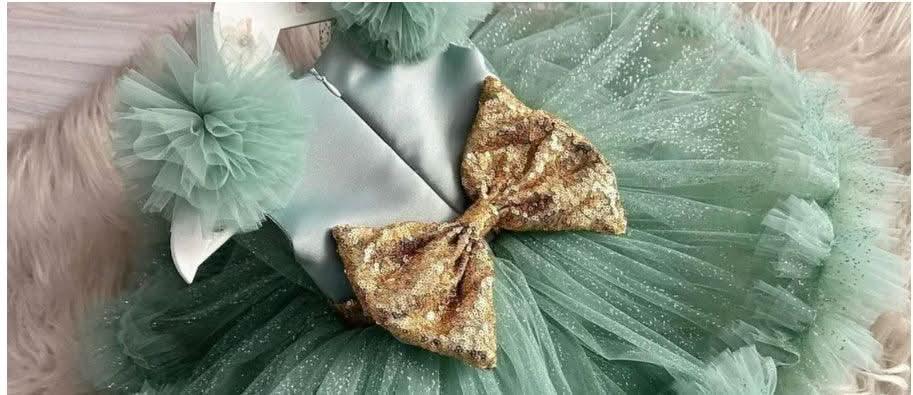 New Sleeveless Baby Birthday Party Fluffy Dress | KLFFIGID