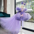 Baby Flutter Sleeve Tail Princess Dress Christmas & 1st Birthday Party | KLFFIGID