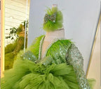 Sequin Tail Party Evening Dress 1st Birthday Stage Performance | KLFFIGID