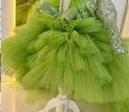 Sequin Tail Party Evening Dress 1st Birthday Stage Performance | KLFFIGID