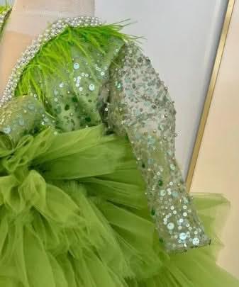 Sequin Tail Party Evening Dress 1st Birthday Stage Performance | KLFFIGID