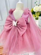 Baby Girl Cute Sleeveless Flower Mesh Birthday Princess Dress | KLFFLGID