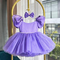 Puff Sleeve Mesh Fluffy Birthday Party Girl Princess Dress | KLFFLGID