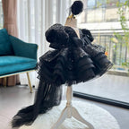 Girls Sequin Puff Sleeve Tail Birthday Party Dress | KLFFIGID