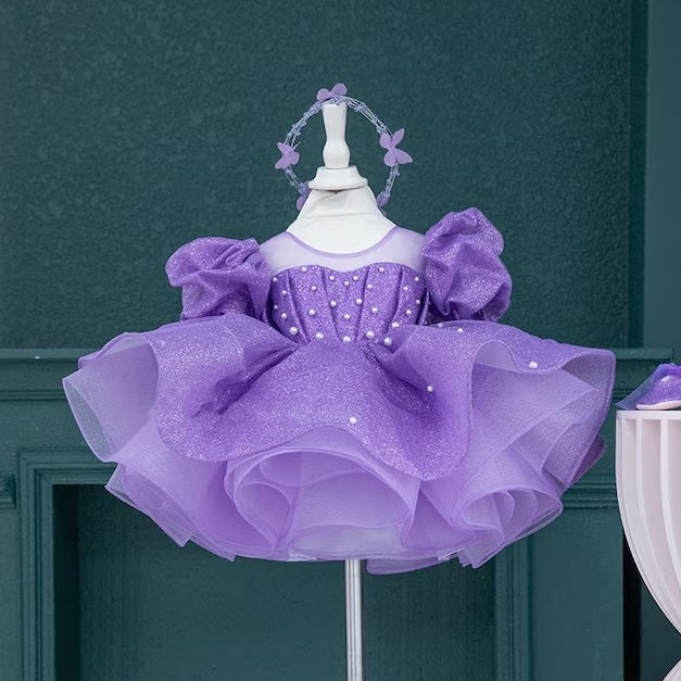 Baby Birthday Dress Toddler Princess Gown Elegant Princess Costume｜KLFFIGID