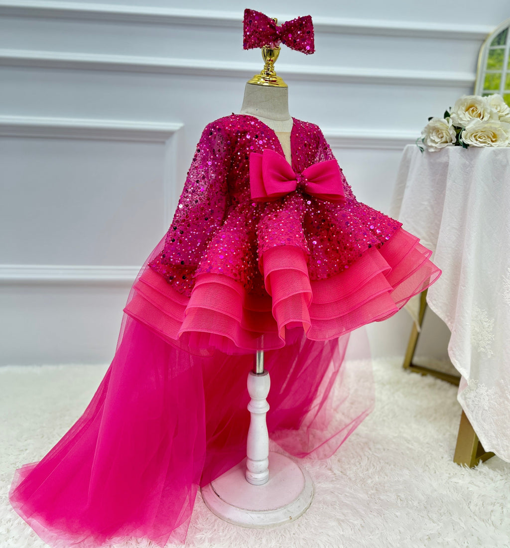 Baby Birthday Dress Toddler Princess Gown Elegant Photography Dress｜KLFFIGID