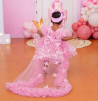 Baby First Birthday Bow Tail Princess Dress Party Frock | KLFFIGID