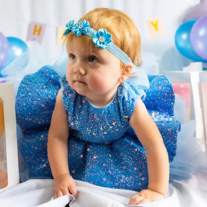 Elegant Sequin Baby Girl Birthday & Flower Girl Dress | KLIFFIGID