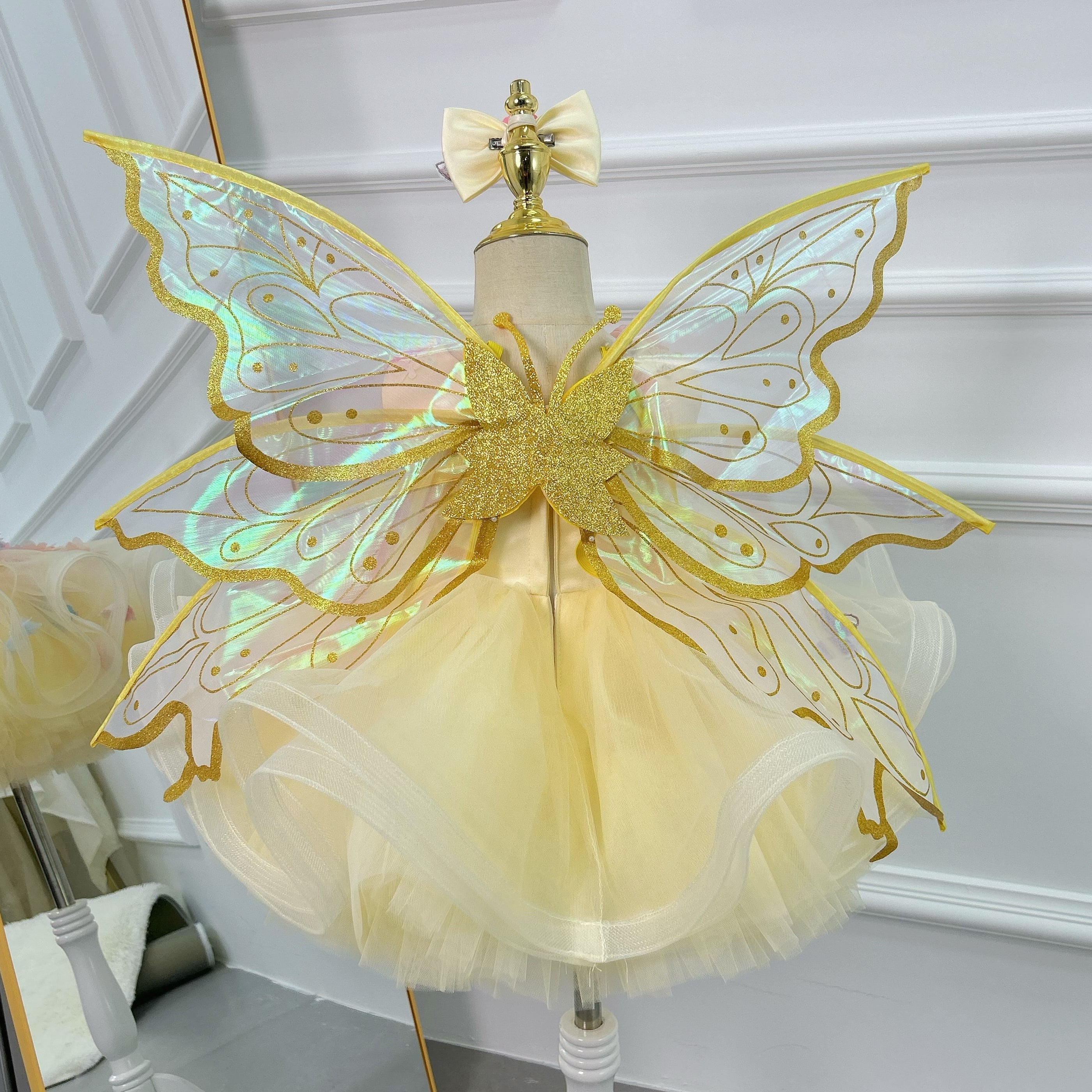 Baby Girls 1st Birthday Fairy Princess Wedding Dress | KLFFIGID