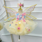 Baby Girls 1st Birthday Fairy Princess Wedding Dress | KLFFIGID