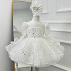 Girls Long Sleeve Sequin Princess Party Dress | KLFFIGID