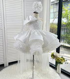 Stylish One-Shoulder Pageant Gown & Flower Girl Dress | KLFFLGID