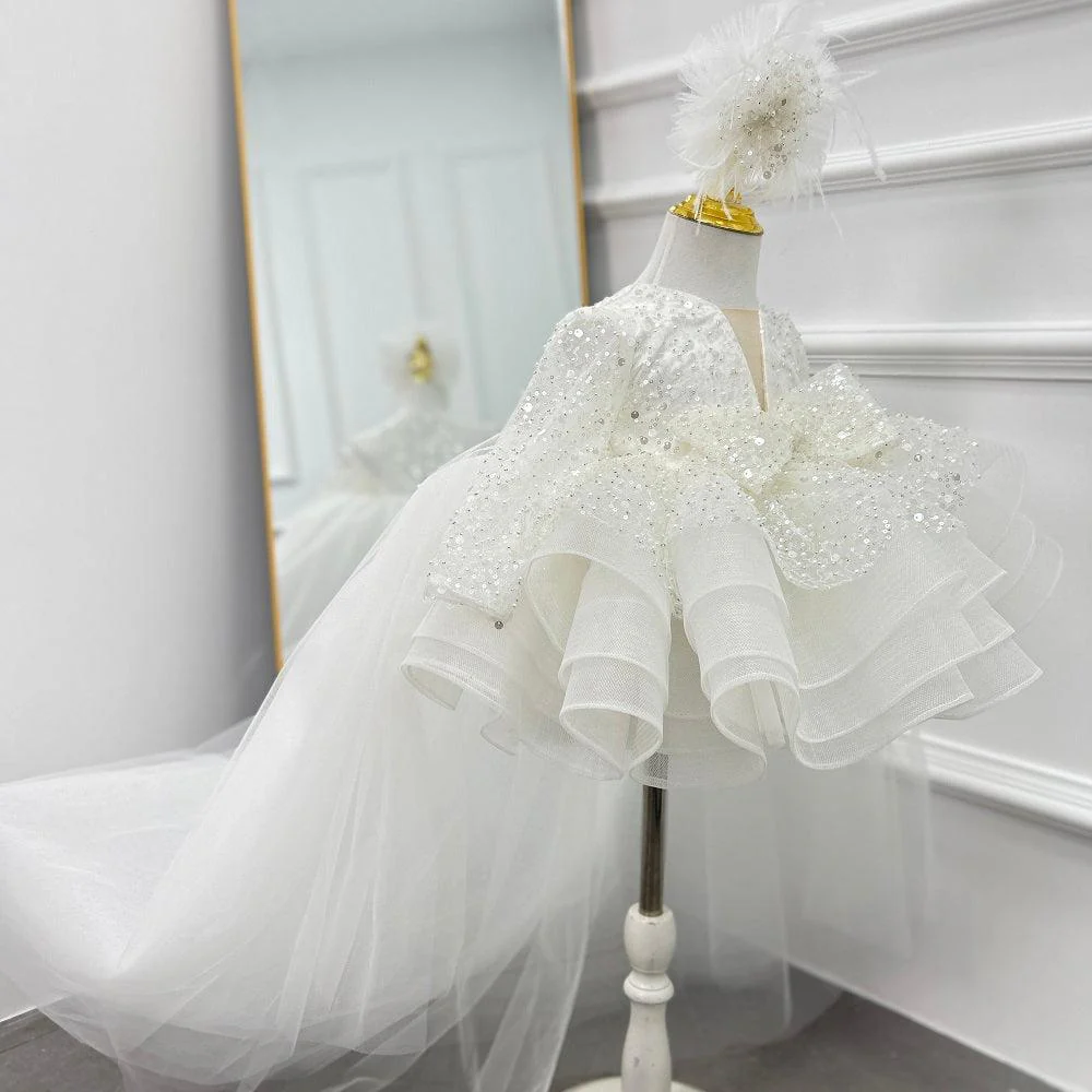 Baby Birthday Dress Toddler Princess Gown Elegant Photography Dress｜KLFFIGID