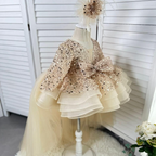 Baby Birthday Dress Toddler Princess Gown Elegant Photography Dress｜KLFFIGID