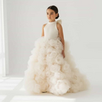 Elegant Halter-Neck Flower Girl & Birthday Party Dress | KLFFLGID