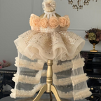 Toddler Princess Dress with 3D Roses & Butterfly Wings for Girls | KLFFIGID