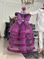 Toddler Princess Dress with 3D Roses & Butterfly Wings for Girls | KLFFIGID