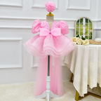 Girls Fashionable V-Neck Trailing Princess Dress for Performance | KLFFLGID