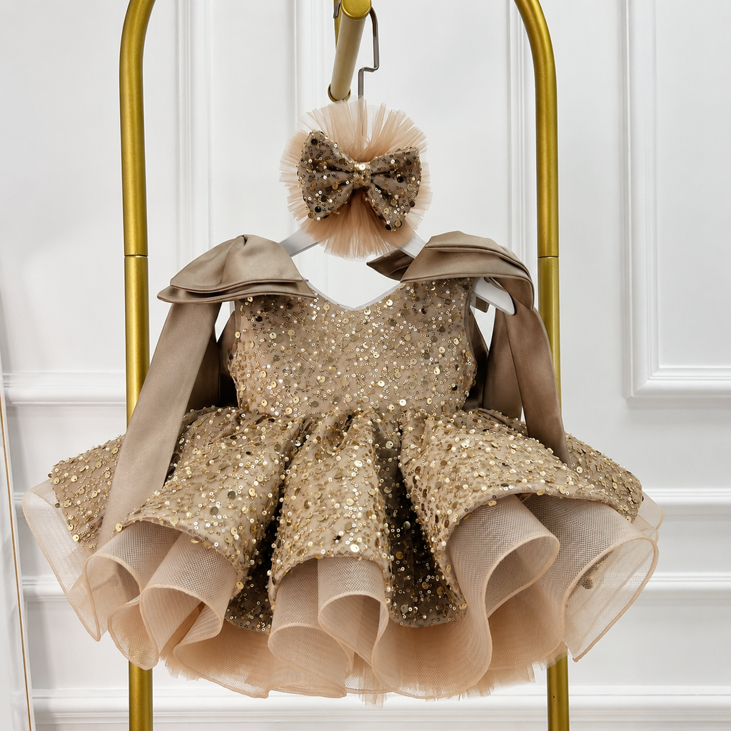 Luxury Girls Couture Flower Girl Wedding Dress | KLFFIGID
