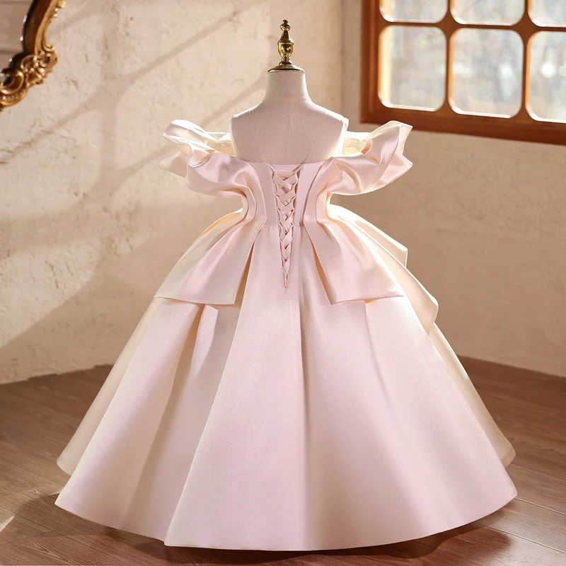Elegant Off-the-Shoulder Tulle Ball Gown for Girls | KLFFLGID