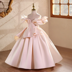 Elegant Off-the-Shoulder Tulle Ball Gown for Girls | KLFFLGID
