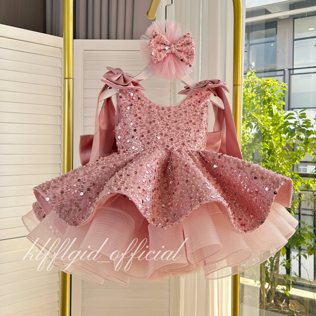 Luxury Girls Couture Flower Girl Wedding Dress | KLFFIGID