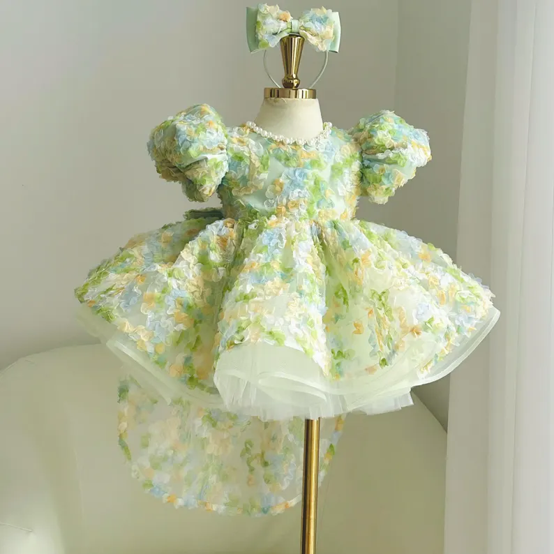 Baby Princess Gown Wedding Flower Girl Dress Toddler Birthday dress｜KLFFIGID