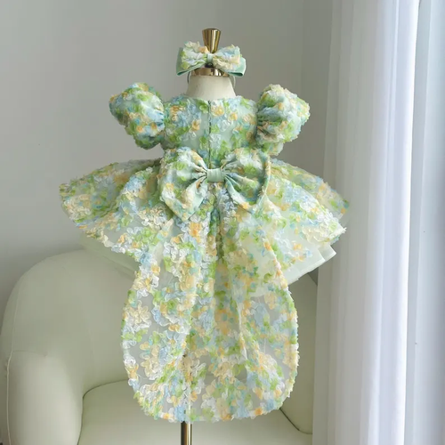 Baby Princess Gown Wedding Flower Girl Dress Toddler Birthday dress｜KLFFIGID