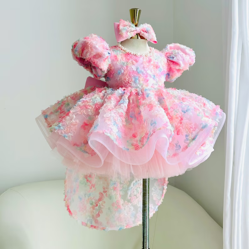 Baby Princess Gown Wedding Flower Girl Dress Toddler Birthday dress｜KLFFIGID