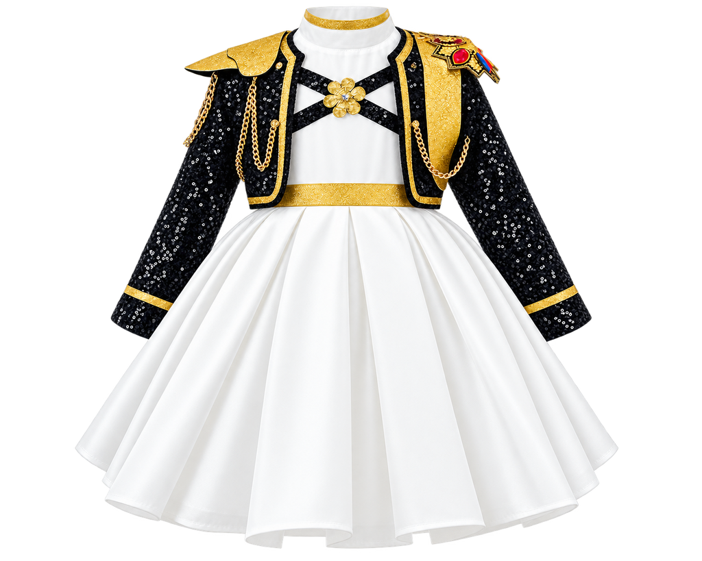 Kids Halloween costumes Outfits for a female singing group Stylish Sequin Matching Set｜KLFFIGID