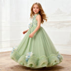Children's catwalk stage performance dress, 3-12 years old  banquet evening dress, elegant girl princess dress