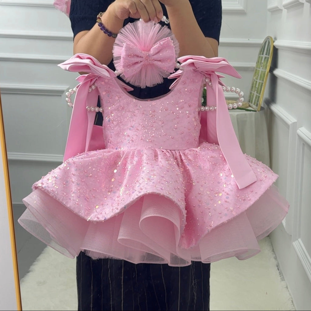 Luxury Girls Couture Flower Girl Wedding Dress | KLFFIGID