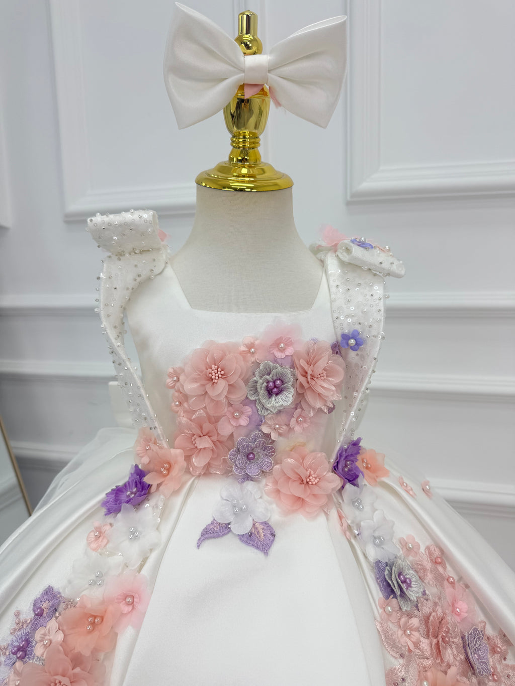 Girls Birthday Dress Gorgeous floral flower girl dress | KLFFIGID