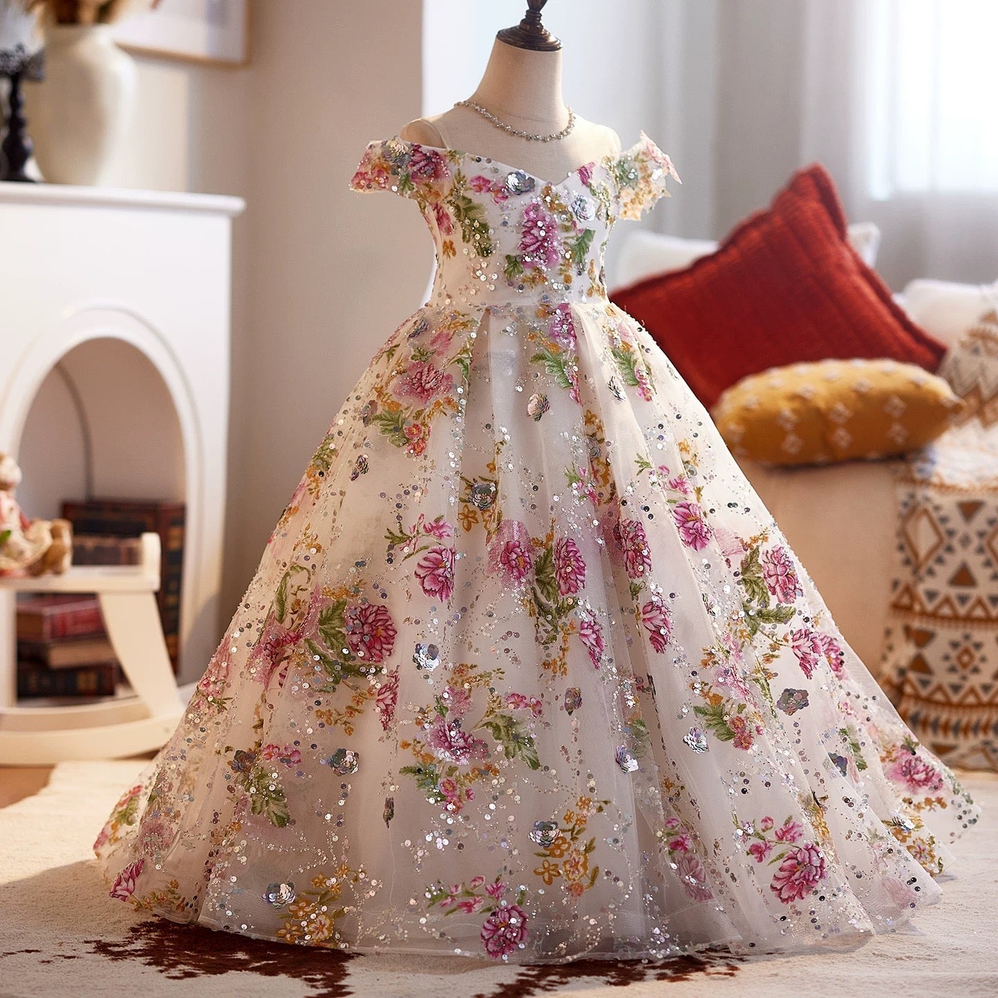 3-12 year old girl dresses, Flower Girl Pageant Dance Apparel, wedding dresses, birthday party girl princess dresses