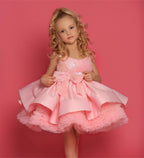 Elegant Flower & Feather Baby Wedding Party Dress | KLIFFIGID