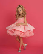 Elegant Flower & Feather Baby Wedding Party Dress | KLIFFIGID