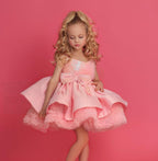 Elegant Flower & Feather Baby Wedding Party Dress | KLIFFIGID