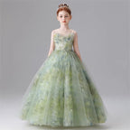 Elegance Dreamy Princess Dress Elegant Girl's Formal Dress for Birthday party clothes