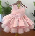 Elegant Flower & Feather Baby Wedding Party Dress | KLIFFIGID